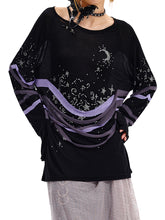 Load image into Gallery viewer, STARRY NIGHT LONGSLEEVES TOP
