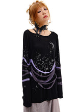 Load image into Gallery viewer, STARRY NIGHT LONGSLEEVES TOP
