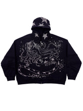 Load image into Gallery viewer, SNAKE GIRL ZIP UP HOODIE
